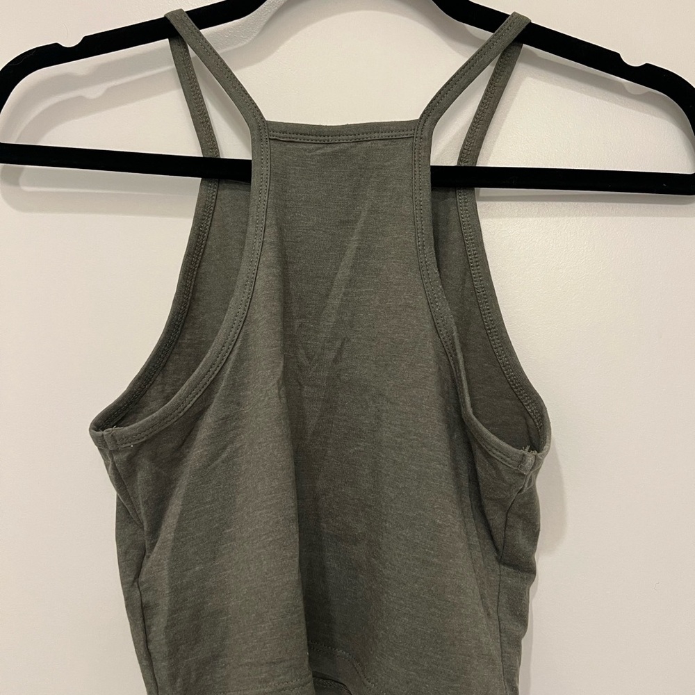 H&M Divided Basic Olive Tank Top - Picture 3 of 3